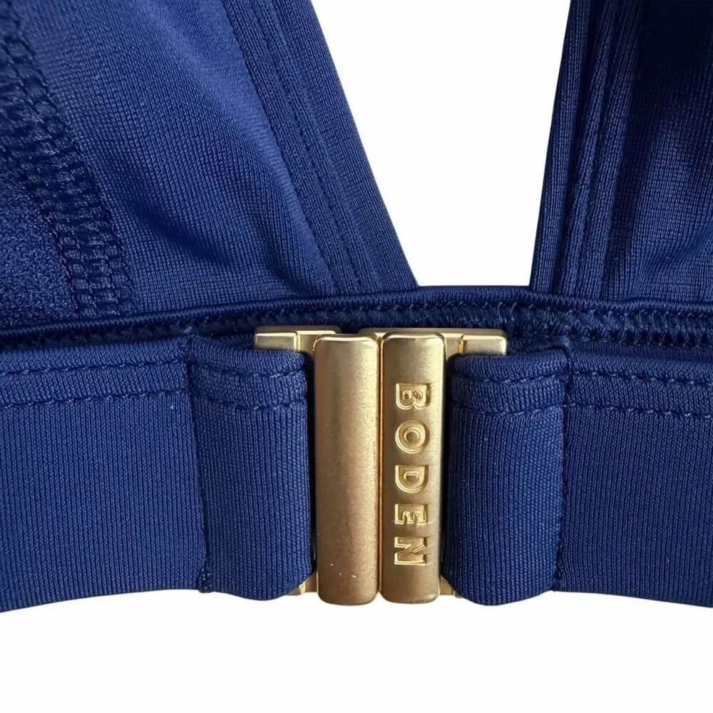 Boden Ithaca Navy Bikini Top size 12